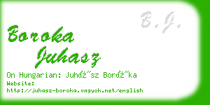 boroka juhasz business card